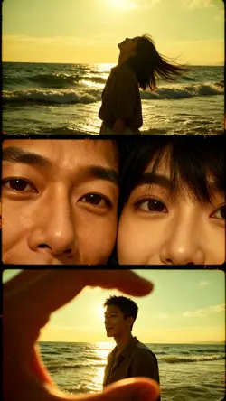 「砂浜に描いた、夕焼けの恋」