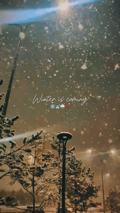 O inverno está chegando ☃️☃️☃️