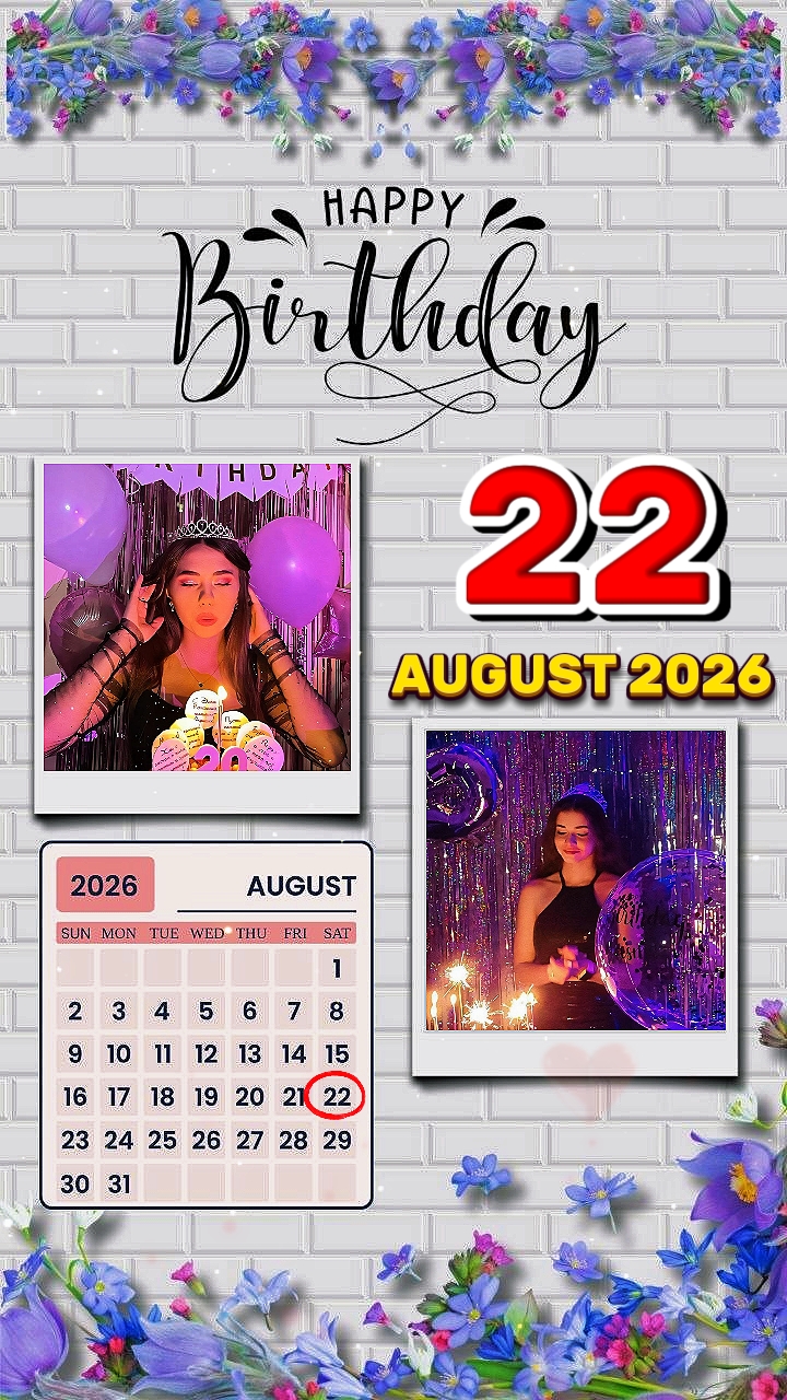 HBD 22 August 2026