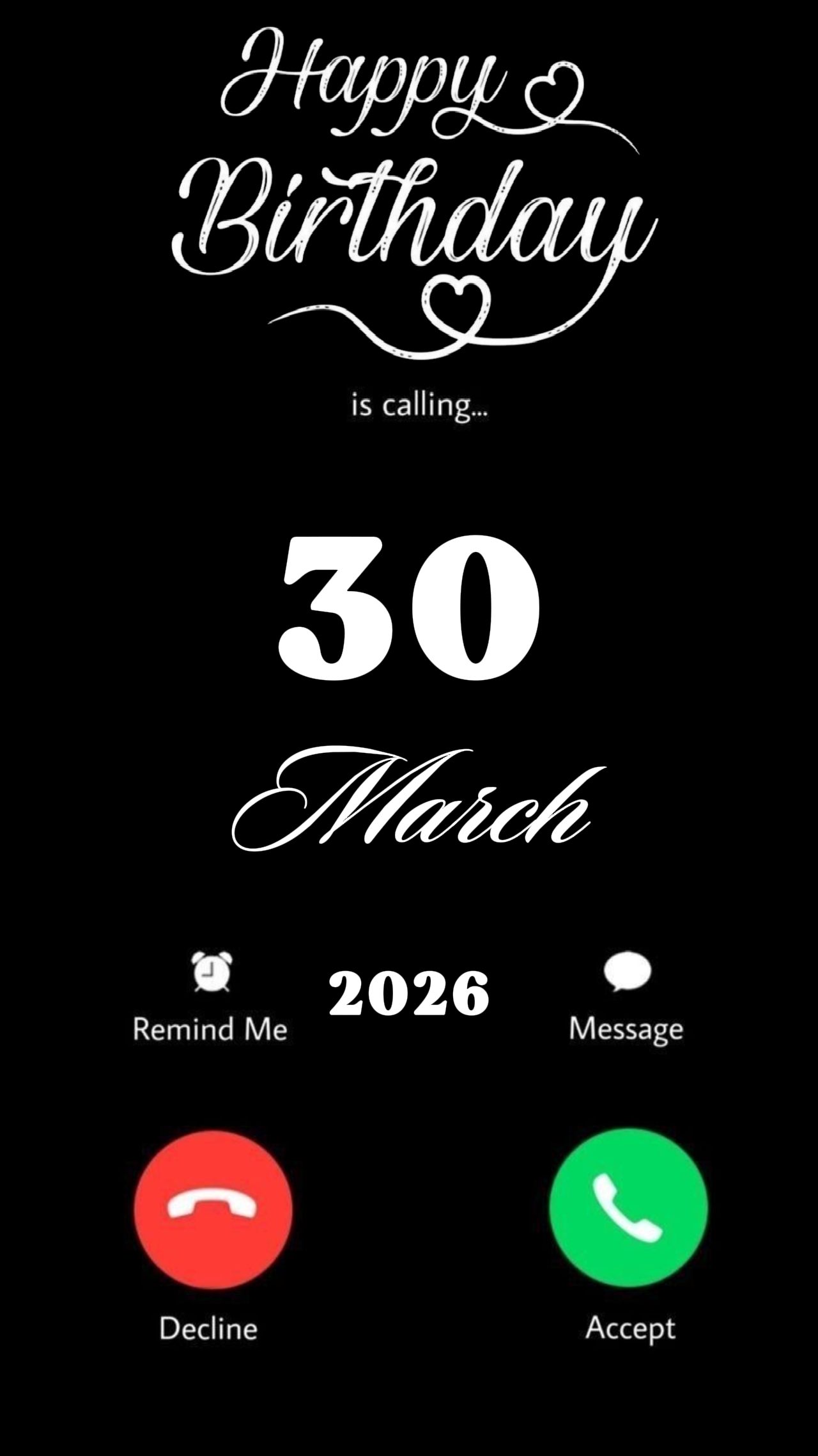 HBD 30 MARCH 2026