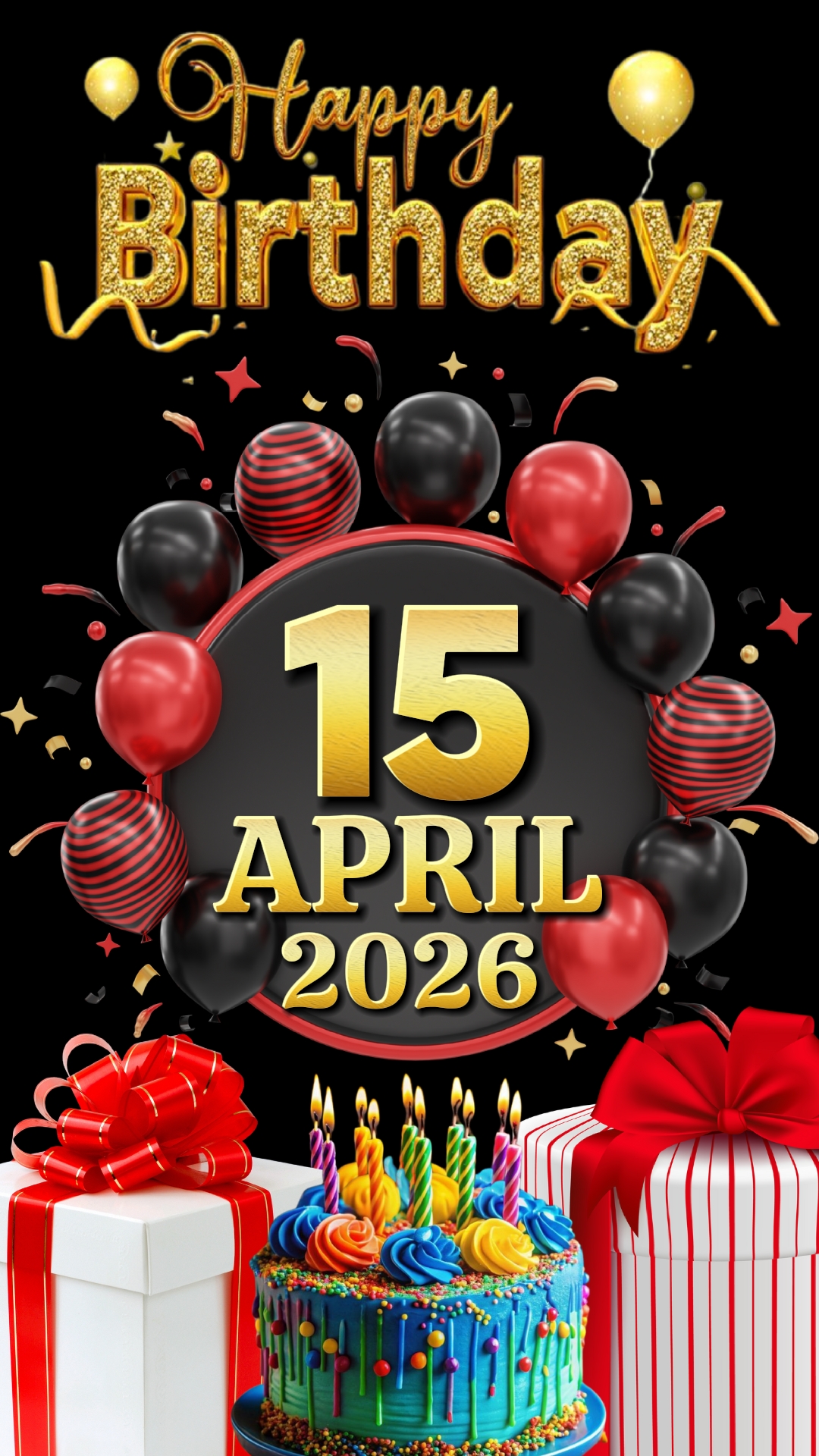 Feliz cumpleaños 15 de abril de 2026