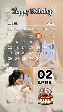 2 APRIL, HBD TO ME