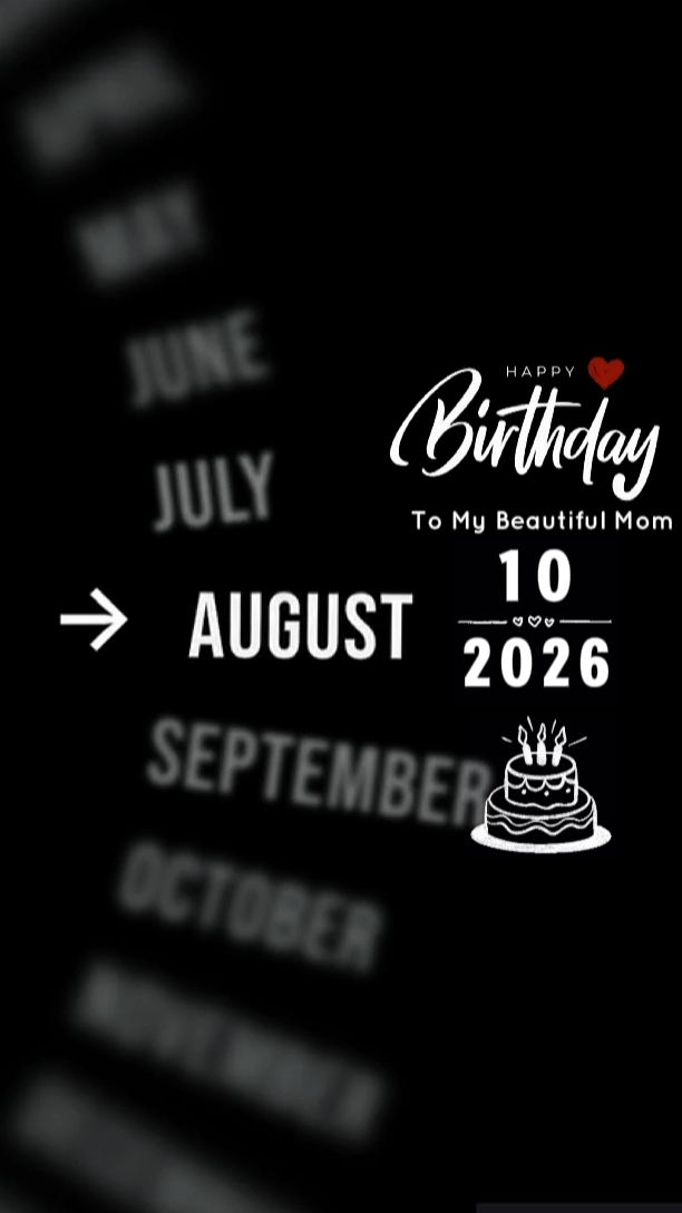HBD MOM 10 DE AGOSTO