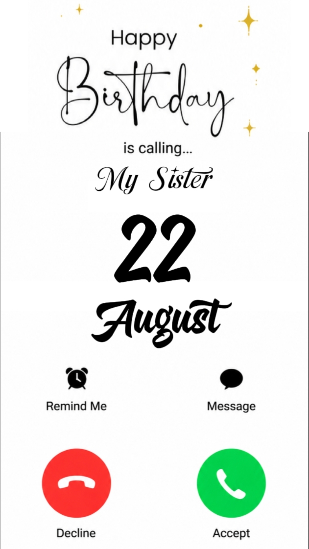 CUMPLEAÑOS HERMANA 22 DE AGOSTO