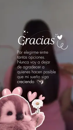 Gracias por elegirme