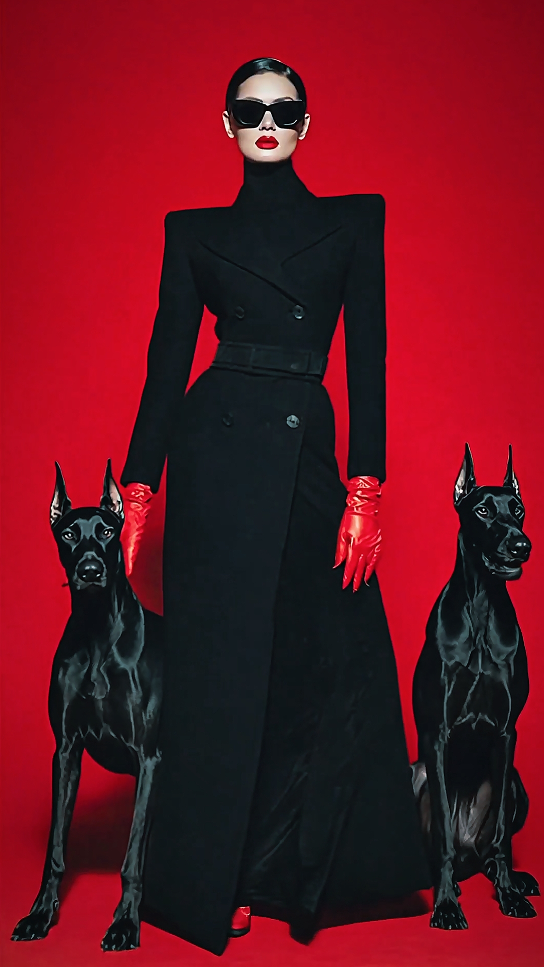 Black and Red 
