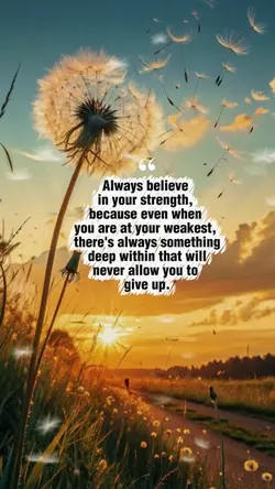 Believe in your stre