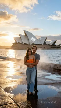 Couple Sydney Opera