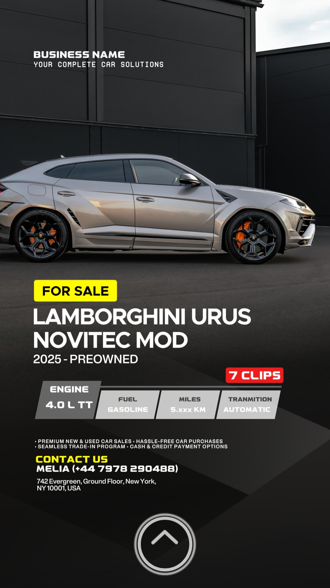 VENDAS DE CARROS MODERNOS