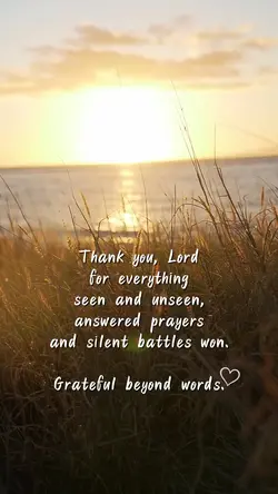 Thank you Lord