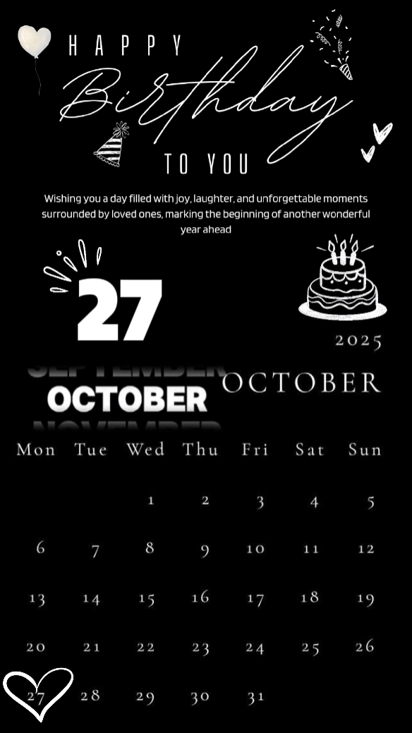 hbd 27 October 