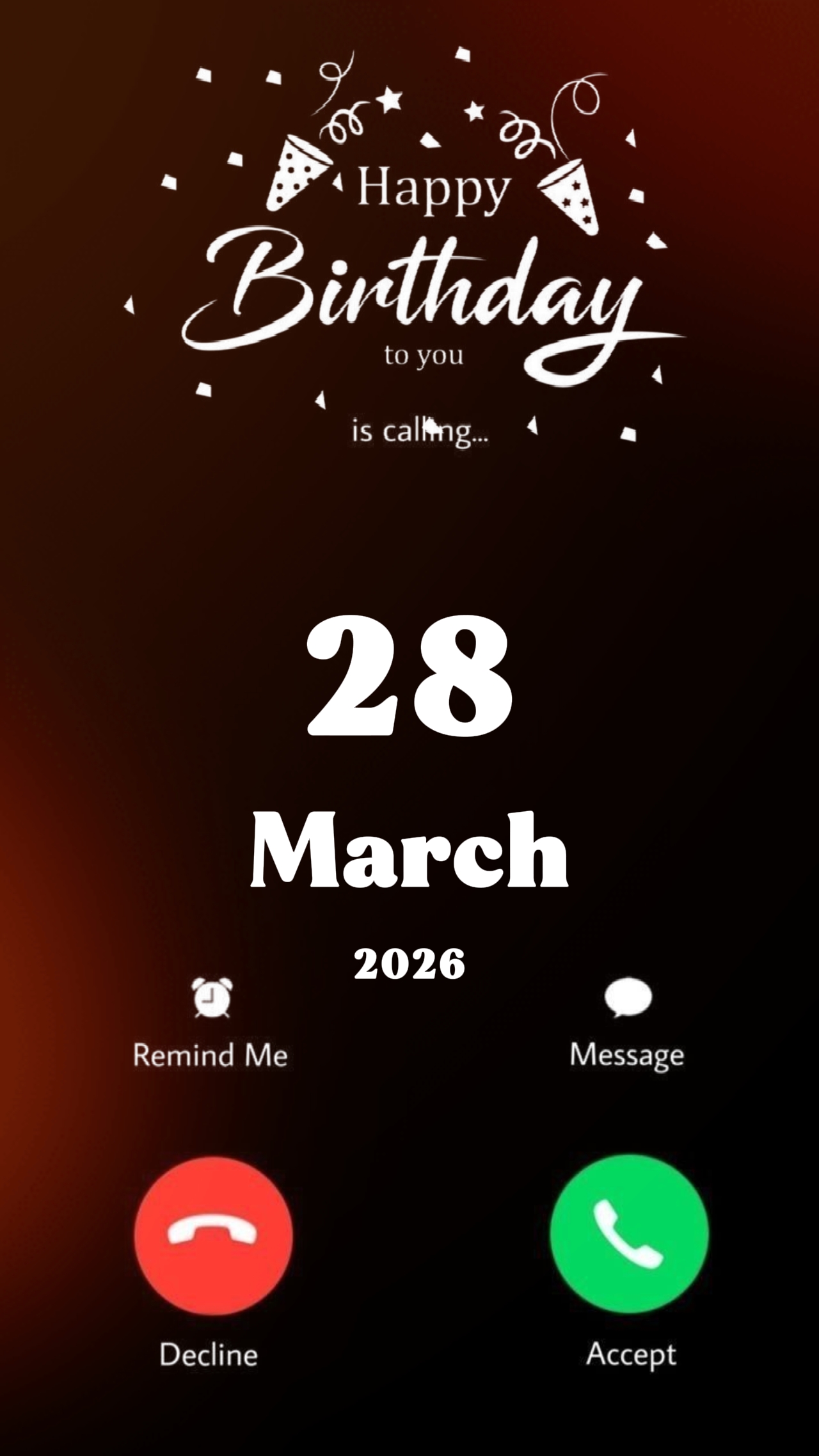 HBD 28 MARS