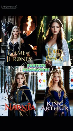 4 fantasy characters