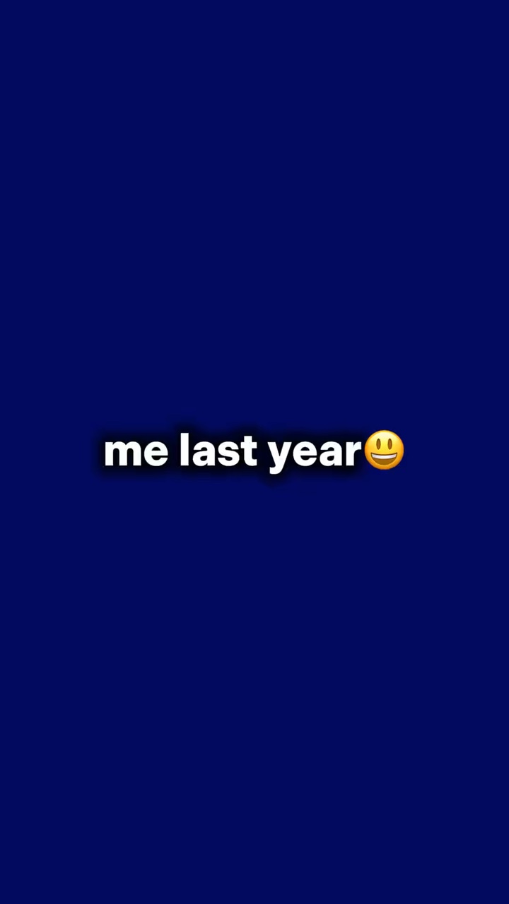 MOI l'année dernière 