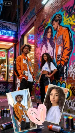 AI graffiti art