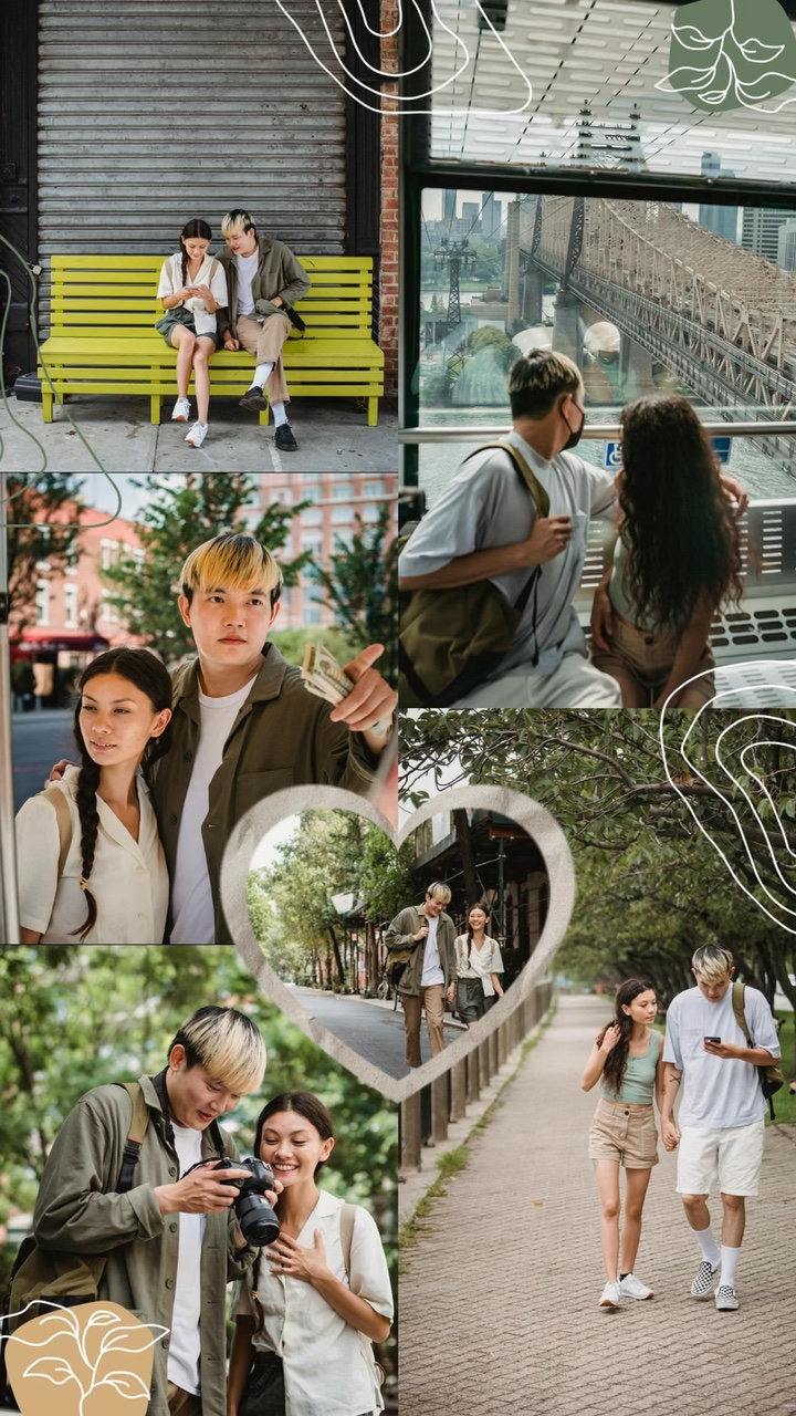 Valentine collage