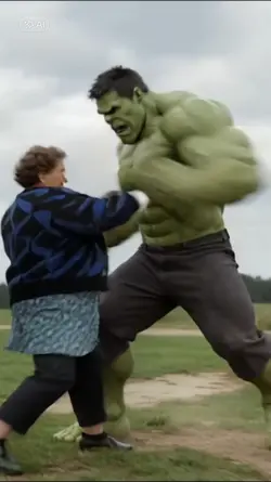 Fight with hulk
