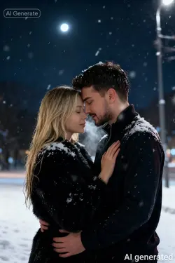 snowfall couple ai