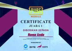 Sertifikat PUBG
