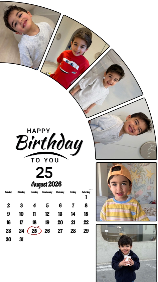 HBD ANAK 25 AGUSTUS