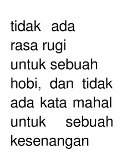 TIDAK ADA RASA RUGI 
