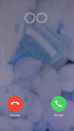 電話がかかってきた風