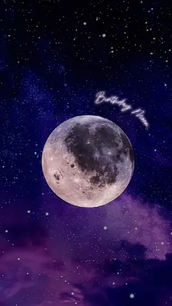 星空グラデーションバースデームーン