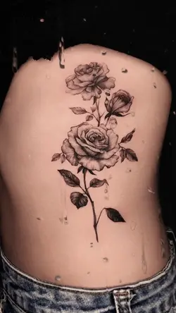 Rose tattoo🌹(1,2Pic)