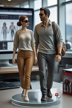 AI miniature 3d