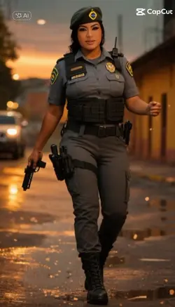 policial mulher IA