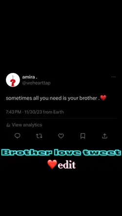 Brother love❤️