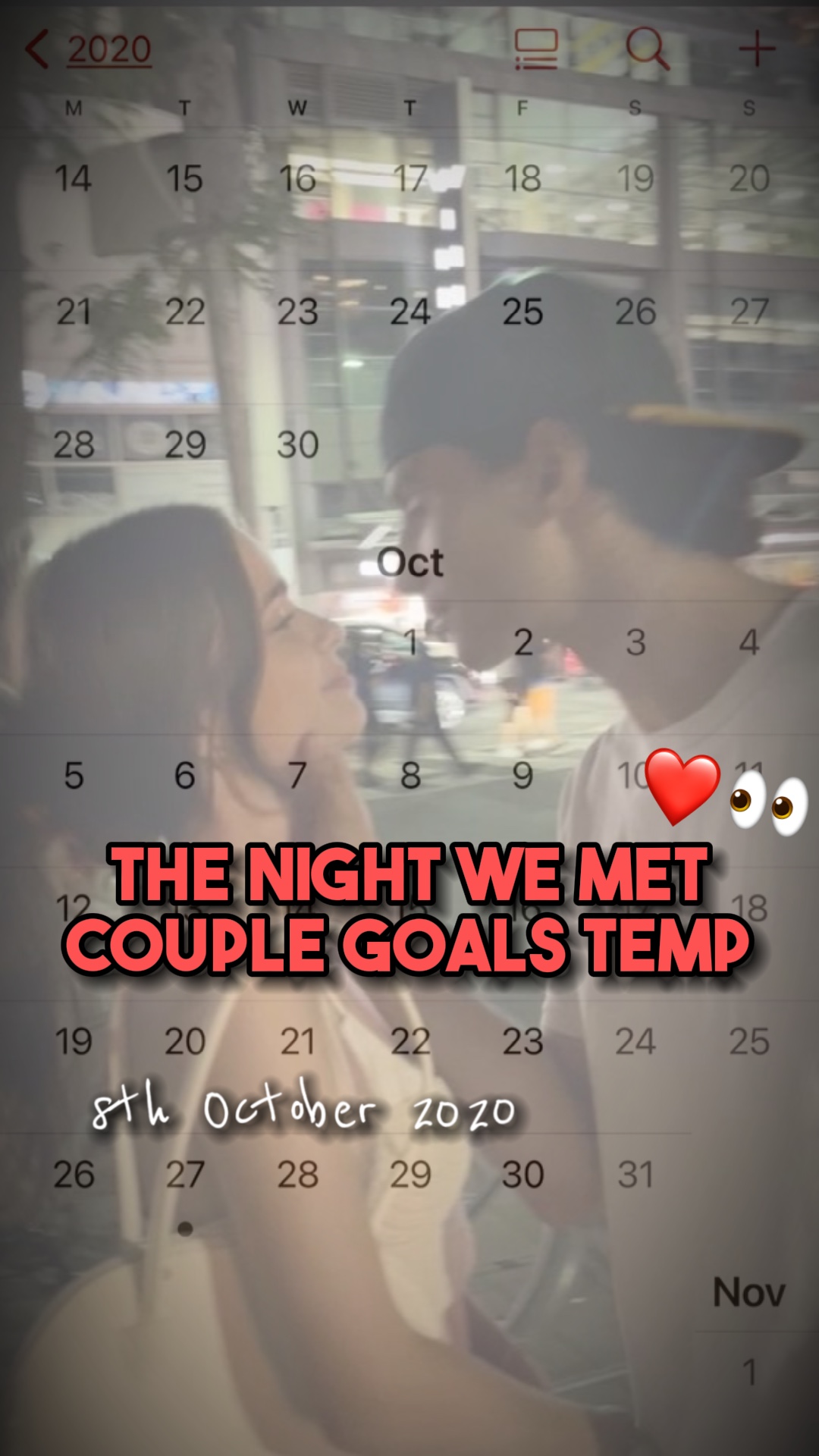 La nuit où nous nous sommes rencontrés📆❤️