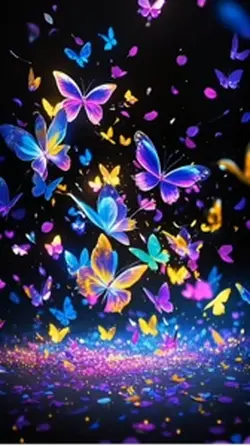 Fluorescent Butterfl