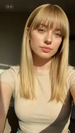 Curtain bangs effect