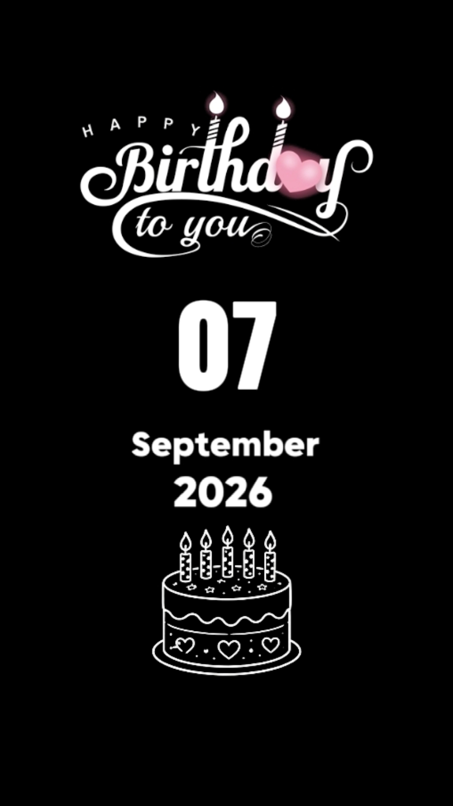 HBD MY BABY 7 SEPT