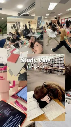 Study vlog aesthetic