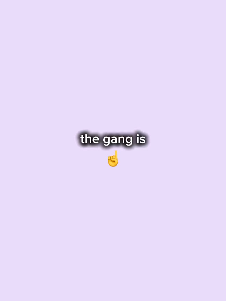 the gang is