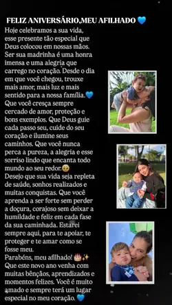 Parabéns afilhado 