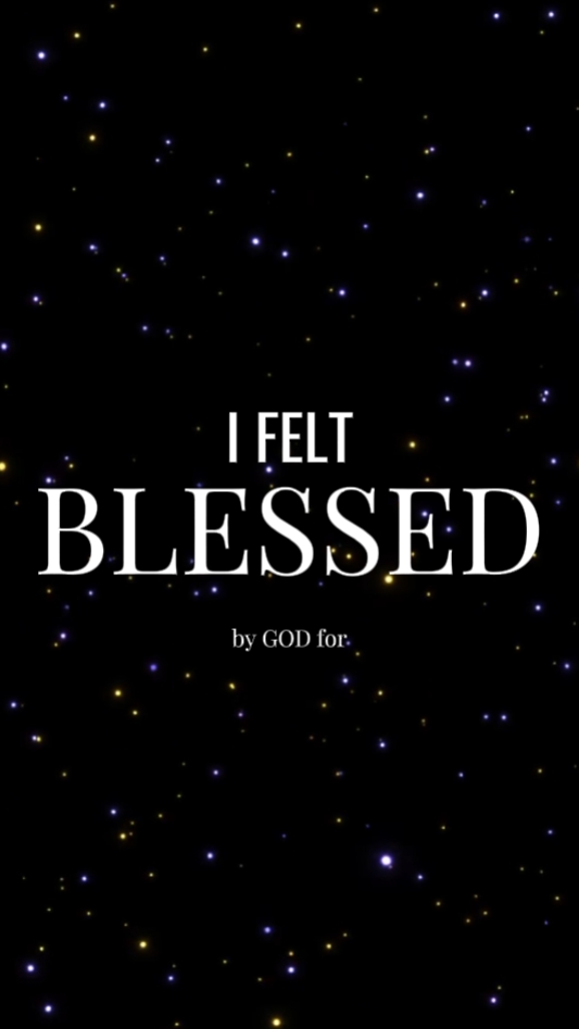 i thanked God for
