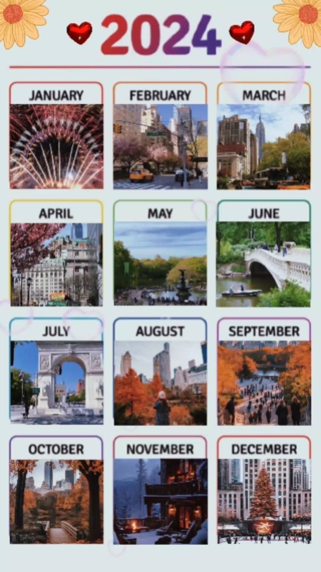 Rekap 2024, Kalender