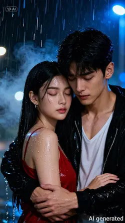 Rain couple moment