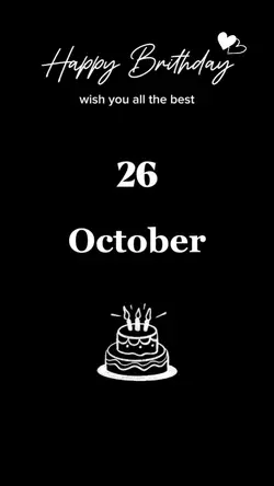 HBD 26 OCTOBER 2025