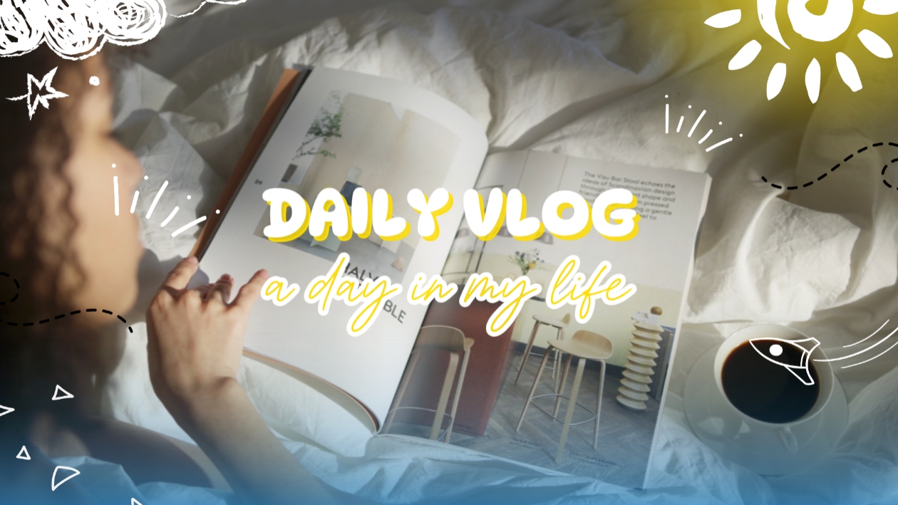 Introdução diária do vlog 