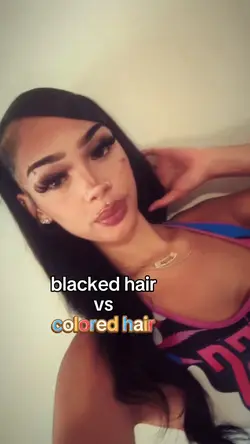 blacked hair vs