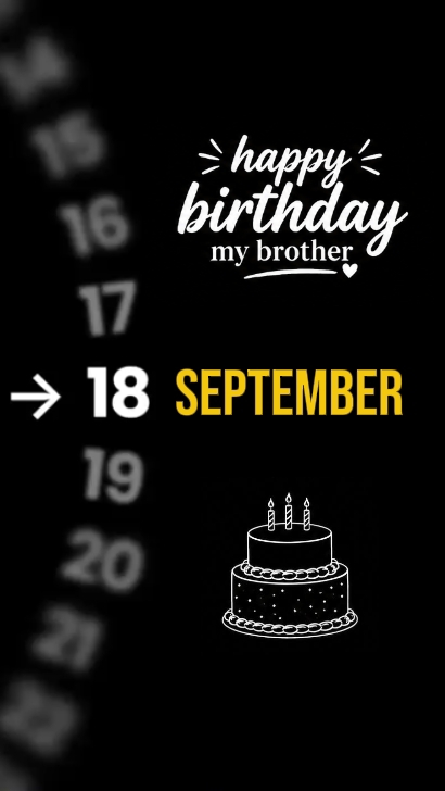HBD BROTHER 18 SEPT