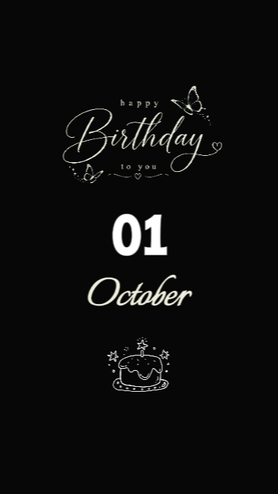 Anniversaire 01 octobre