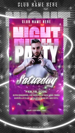 NIGHT PARTY FLYER