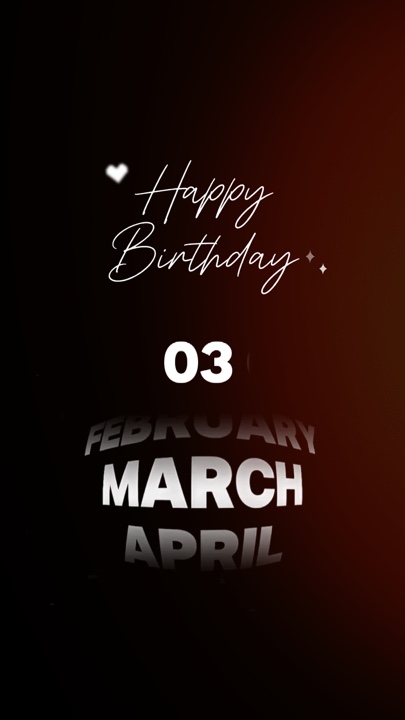 GEBURTSTAG 03. MÄRZ