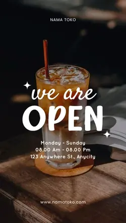 story : we are open