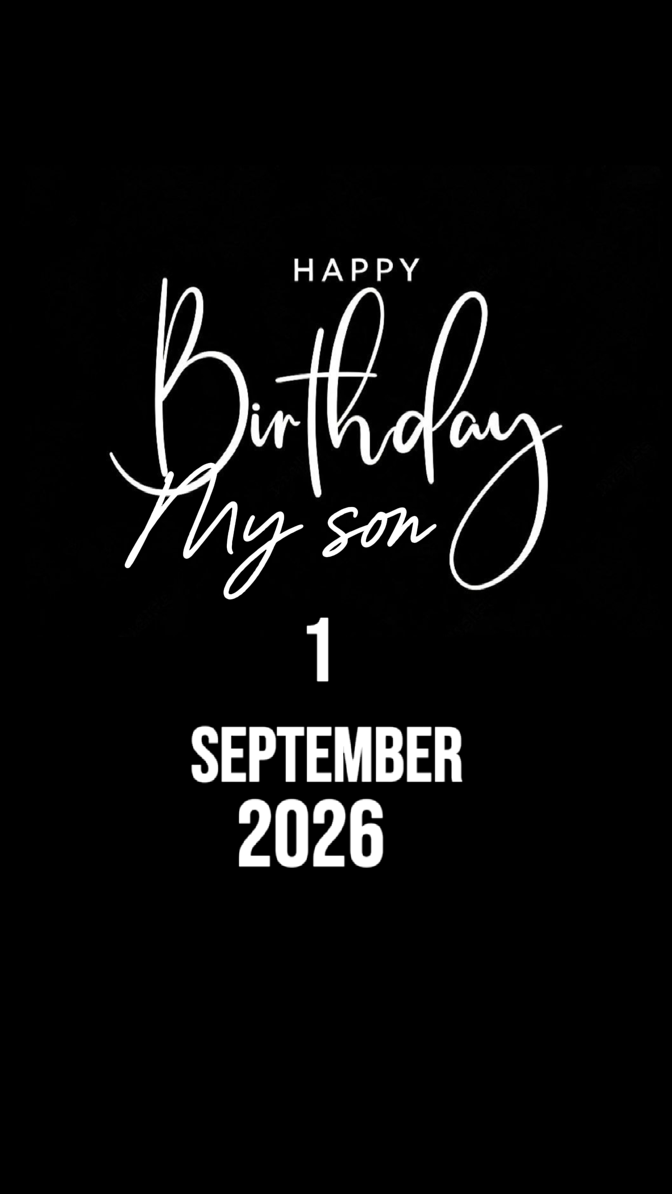CUMPLEAÑOS HIJO 1 DE SEPTIEMBRE